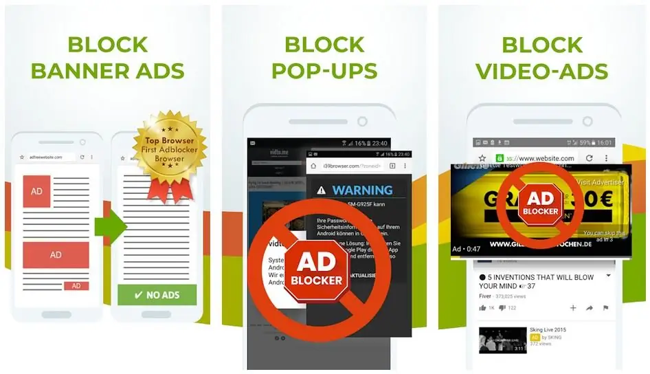 Ingyenes Adblocker böngésző