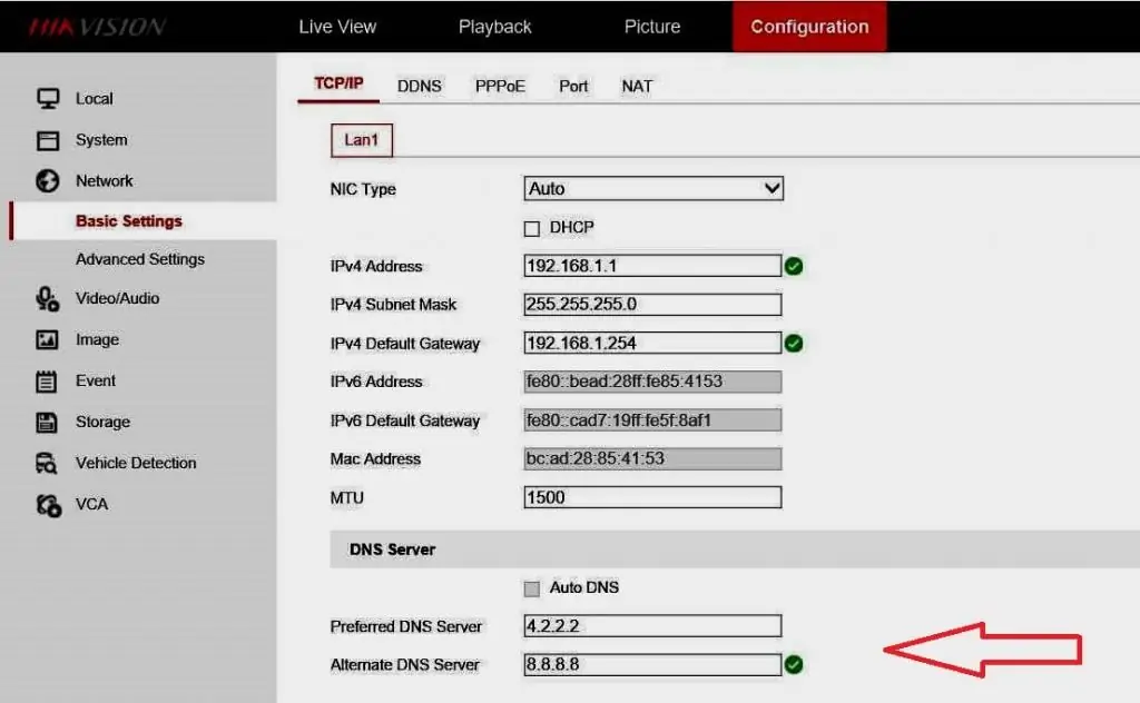 Configuración de un sistema de videovigilancia