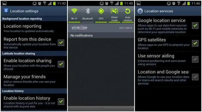 как да активирате gps на android 4.4