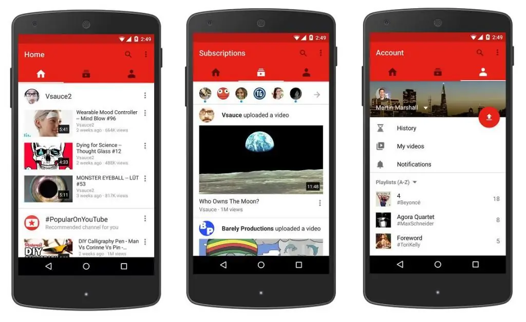 Billede "Youtube" til mobile enheder