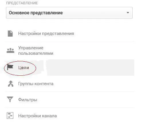 google аналитикадагы максаттар