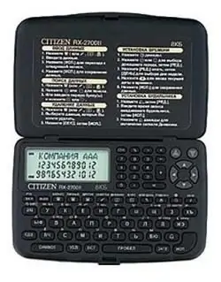 Citizen elektronisk notesbog