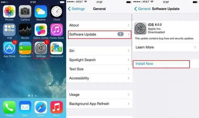 Πώς να αναβαθμίσετε το iphone 4 σε ios 8