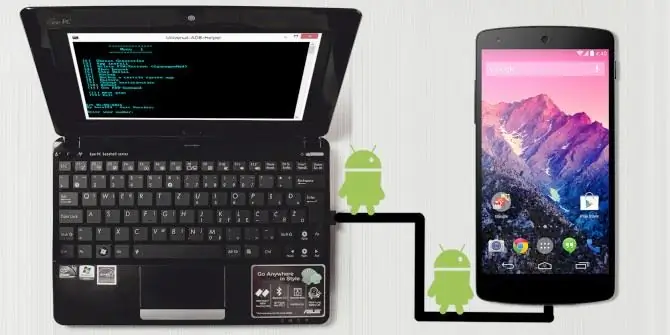 Android Debug bridge na odstránenie šablón