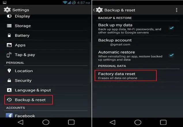 cara mem-flash android melalui instruksi pemulihan