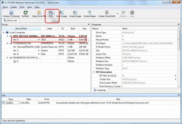 Program rau resuscitation ntawm lub flash drive