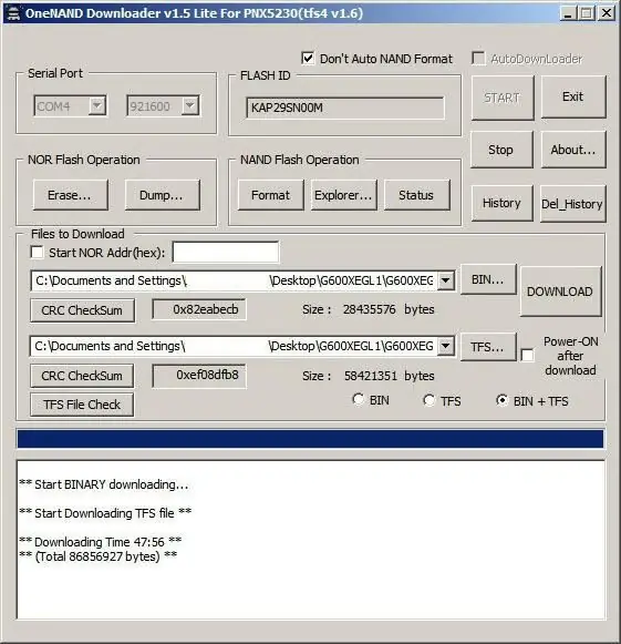 Program untuk menyalakan telefon "Samsung"