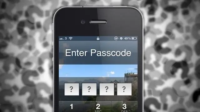 የ iPhone 4s የይለፍ ኮድ ረሳው