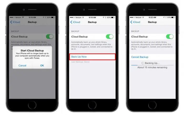 come eseguire il backup di iphone 5