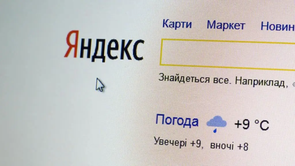 Pesquisa Yandex