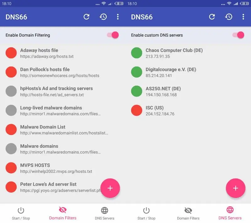 DNS66 yardım proqramı