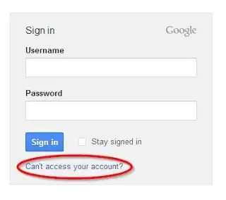 bawiin ang google account