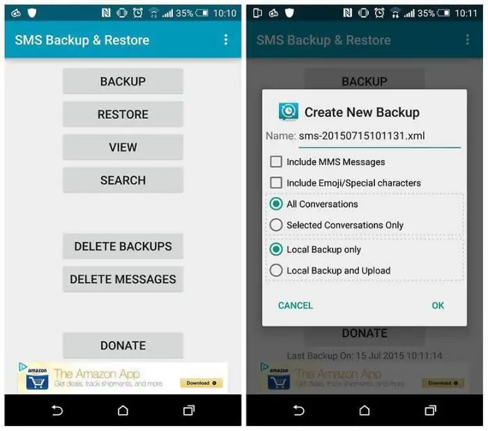 apakah mungkin untuk memulihkan sms yang dihapus di android