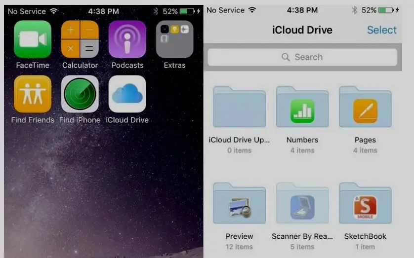 iCloud Diskinin qurulması