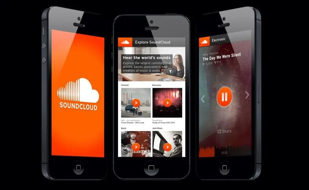 Soundcloud na iPhoneu