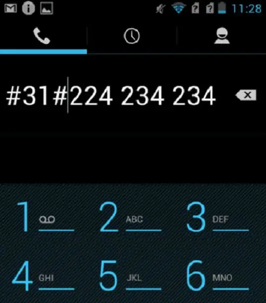 андроидте нөмірді қалай жасыруға болады