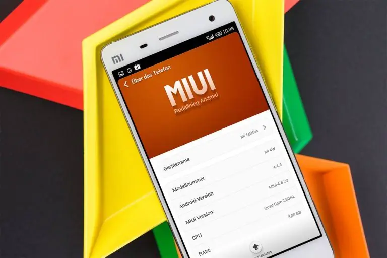 MIUI यूजर इंटरफेस