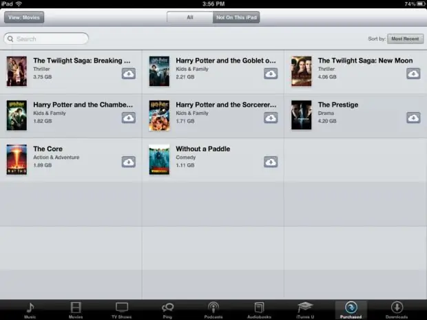 kuinka ladata elokuvia ipadille iTunesin avulla