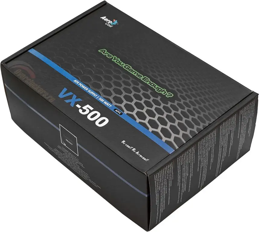 қуат көзі aerocool vx 500 500w